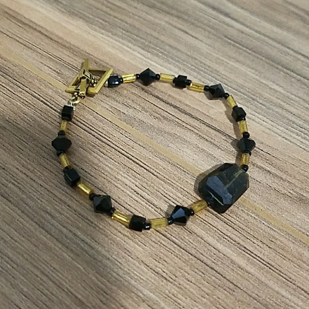 Black and gold bracelet